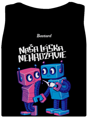 Roboti dámske tielko klasické Black