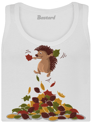 Radosť z lístia dámske tielko klasické White