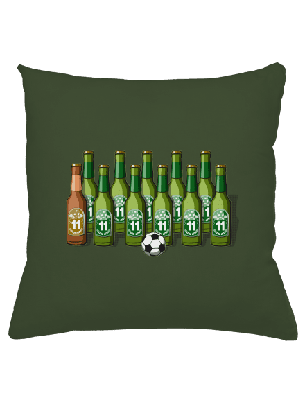 Futbalová jedenástka vankúš Olive Green
