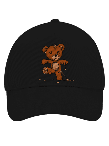 Zombie teddy šiltovka baseballka Black