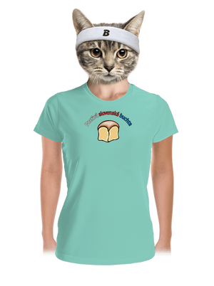 Poctivá buchta a klobása dámske športové tričko Mint Mal