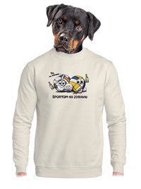 unisex mikina bez kapucne