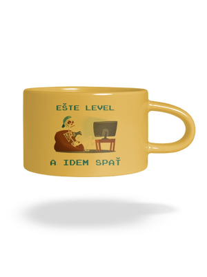 Ešte level hrnček makronka Yellow Macaron