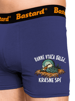 Ranné vtáča spí boxerky Blue Navy