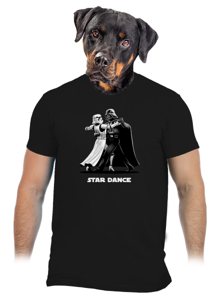 Star dance pánske tričko Black