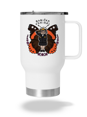 Babička admirál termohrnček White