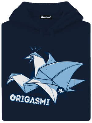 Origasmi pánska mikina klokanka Navy