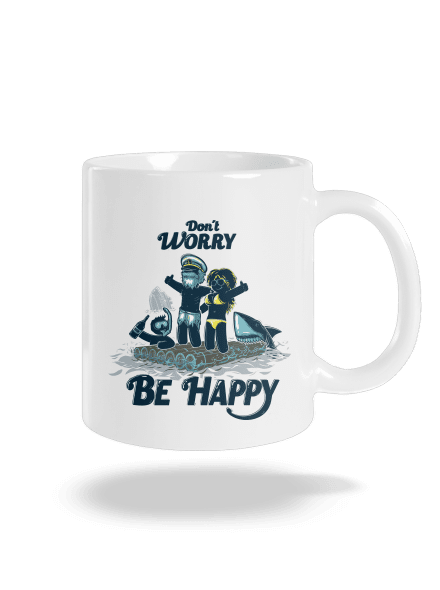Don't worry klasický hrnček White