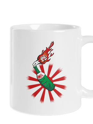 Kamikaze klasický hrnček White