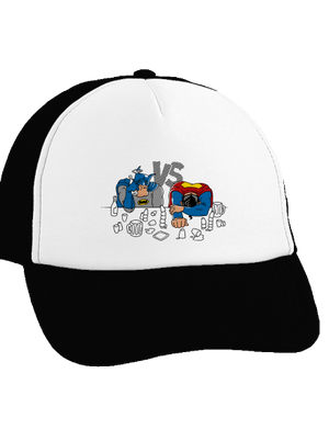 Súboj superhrdinov šiltovka truckerka Black cap