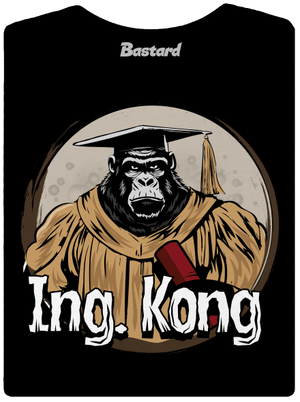 Ing. Kong dámske tričko s lemom Black