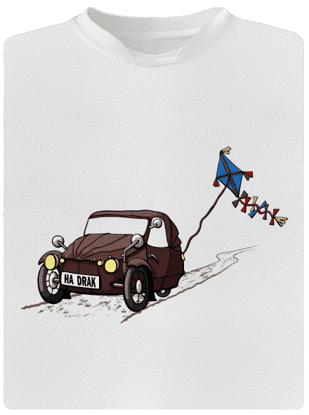 Hadrák detské športové tričko White