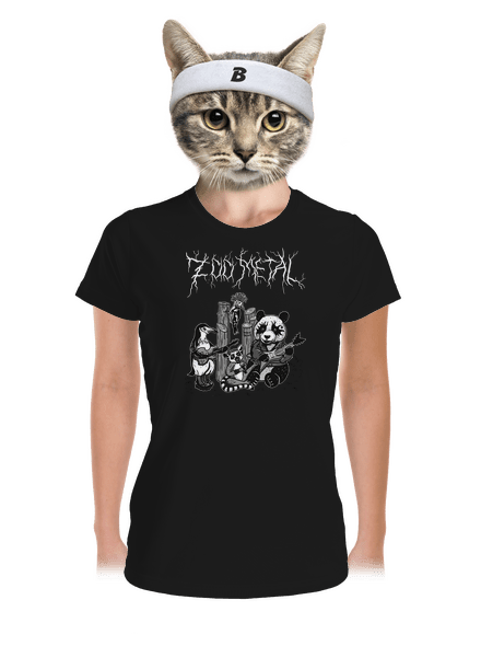 ZOO metal dámske športové tričko Black