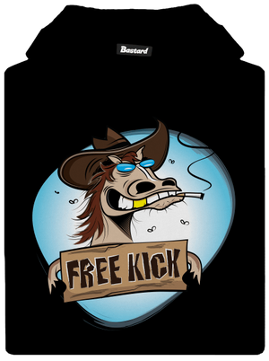 Free kick detská mikina klokanka Black