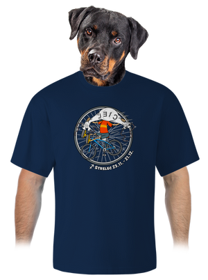 Cyklistický horoskop: Strelec unisex tričko oversized Midnight Blue