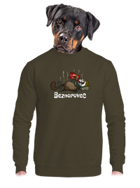 unisex mikina bez kapucne