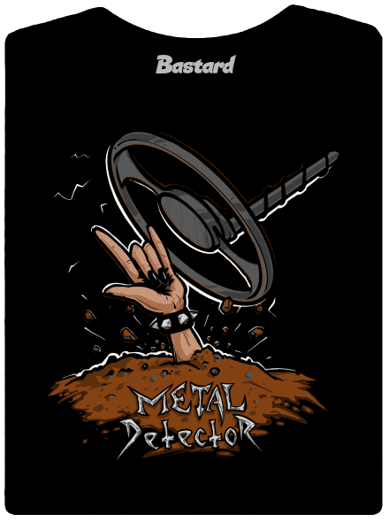 Metal detector dámske tričko prémium Black