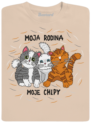 Moja rodina pánske tričko Sand