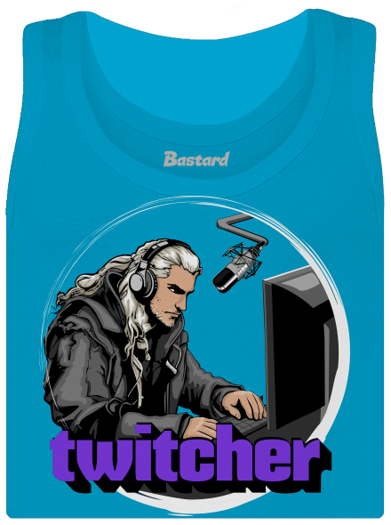 Twitcher dámske tielko klasické Blue Atol