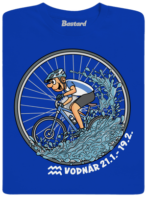 Cyklistický horoskop: Vodnár pánske dlhý rukáv Royal Blue