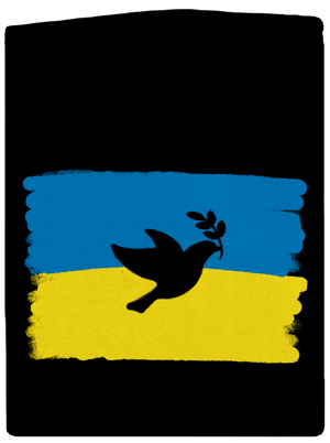 Ukrajina - Holubica dámska mikina na zips Black