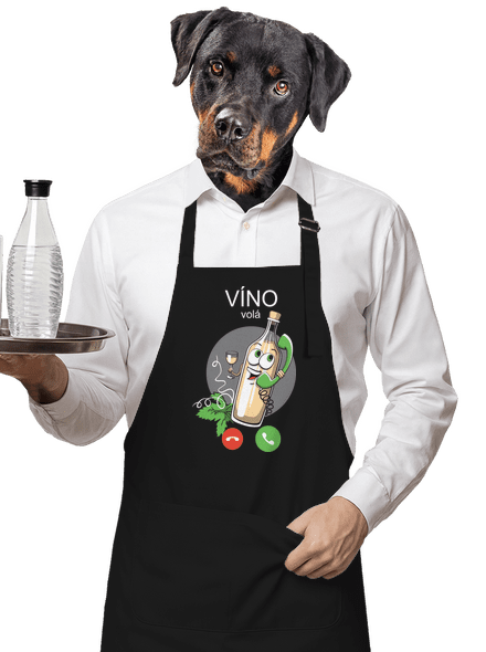 Biele víno volá zástera Black