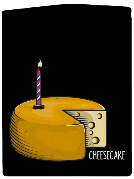 Cheese cake dámska mikina na zips Black
