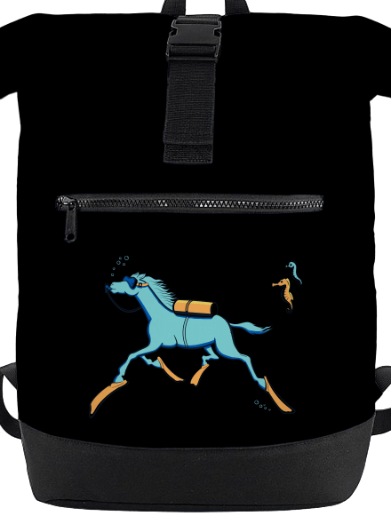 Morský koník batoh Black