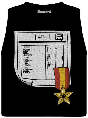 Cestovný poriadok dámske tielko voľné Black