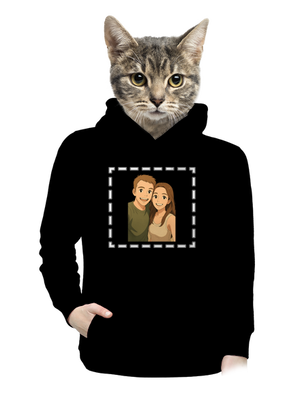 dámska mikina klokanka