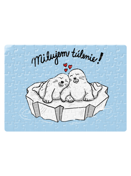 Milujem túlenie puzzle White