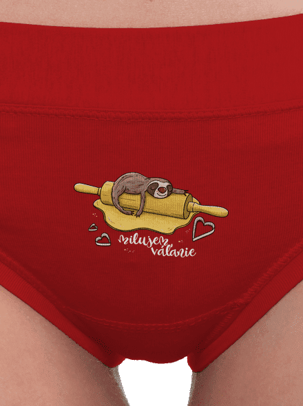 Milujem váľanie dámske nohavičky Red Mal