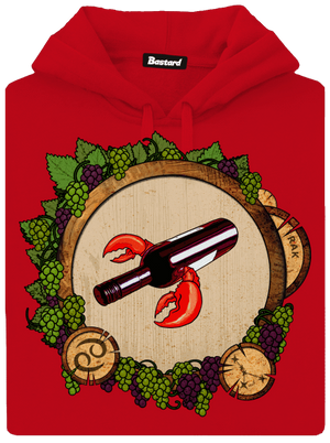 Vínny horoskop: Rak pánska mikina klokanka Red