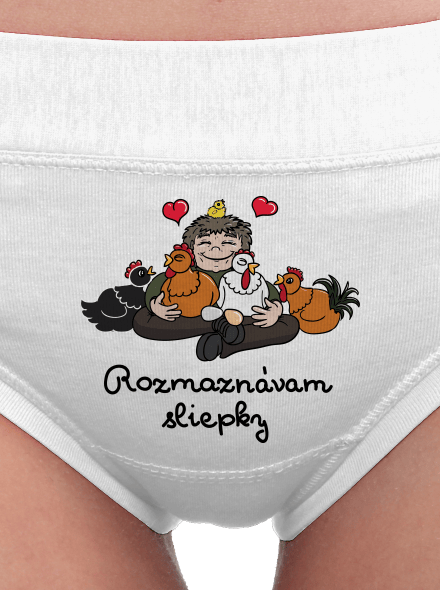 Rozmaznávam sliepky dámske nohavičky White