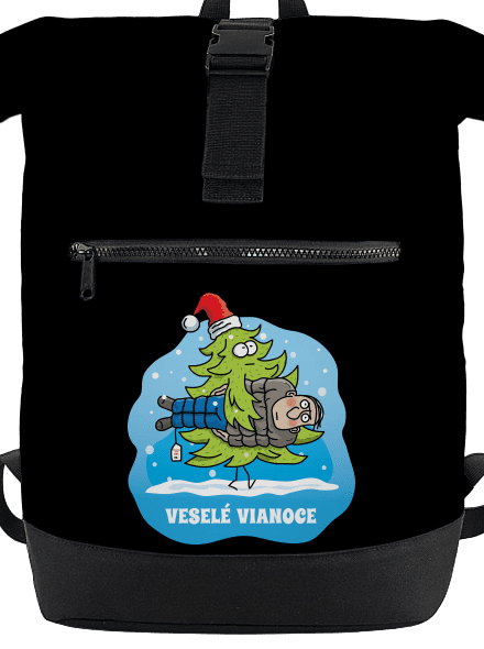 Veselé Vianoce batoh Black