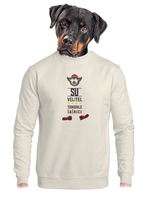 Velitel šaškecu unisex mikina bez kapucne Off White