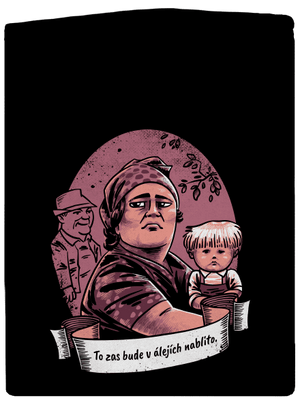 B14: Slavnosti sněženek pánska mikina na zips Black