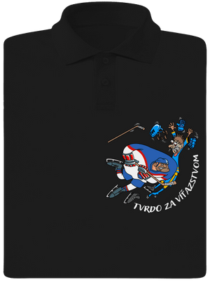 Tvrdo za víťazstvom pánska polokošeľa Black