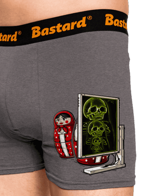 Rentgen Matriošky boxerky Gray Melange