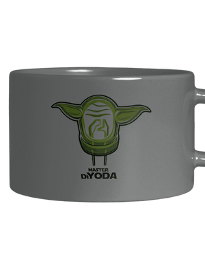 Mistr DiYoda hrnček makronka Grey Macaron