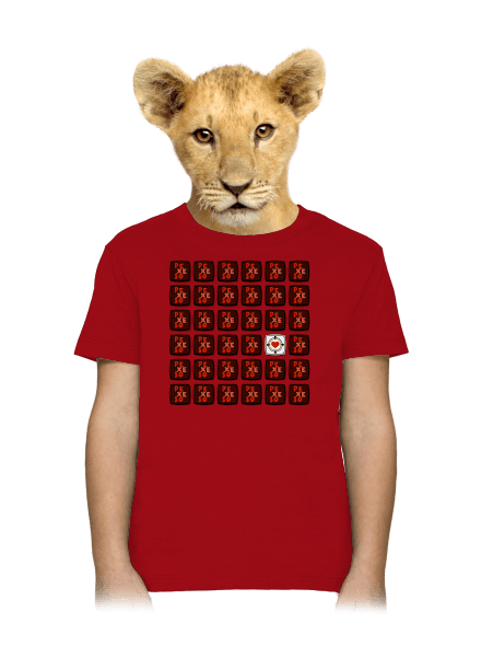 Pexeso detské tričko Red