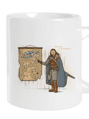 Winter veľký hrnček White