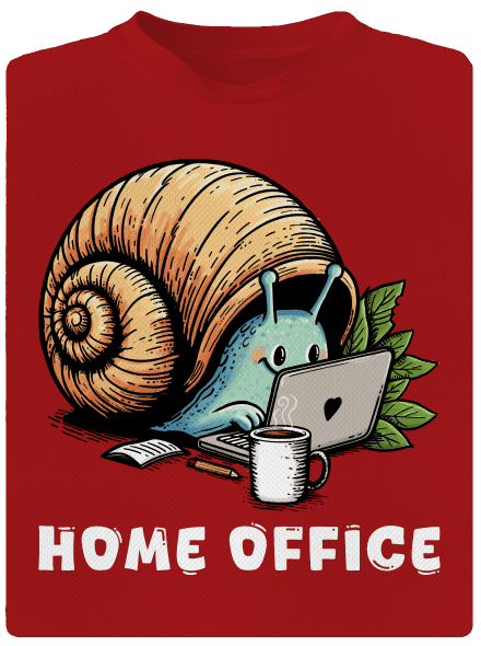 Slimákov home office pánske športové tričko Red Mal
