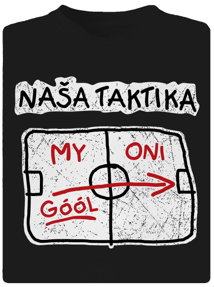 Naša taktika detské športové tričko Black