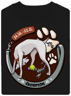 Psí horoskop: Škorpión unisex mikina bez kapucne Black