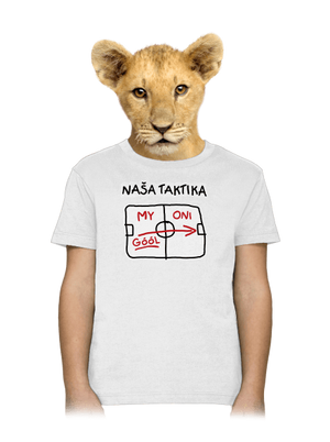 Naša taktika detské tričko White