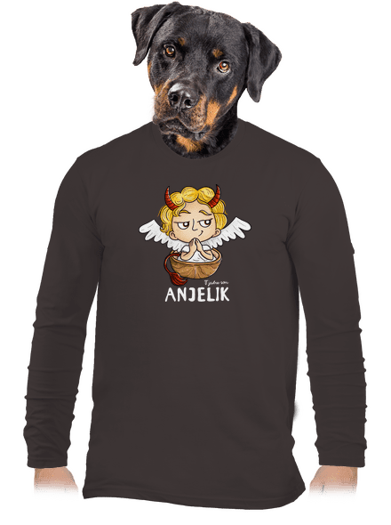 Anjelik pánske dlhý rukáv Bear Brown