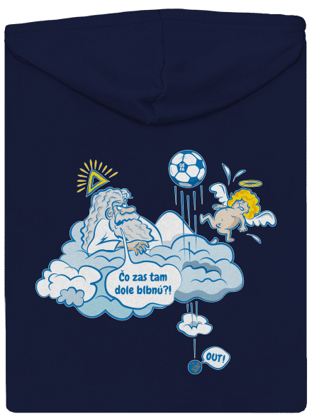 Out pánska mikina na zips Navy