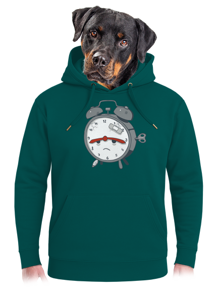 Budíček unisex mikina premium Emerald Green