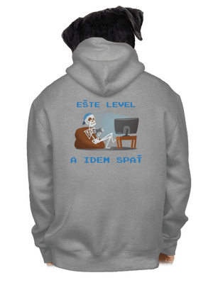 Ešte level pánska mikina na zips Light Melange